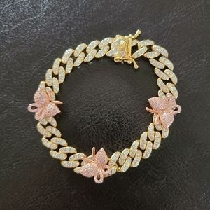 Butterfly Cuban Link Bracelet